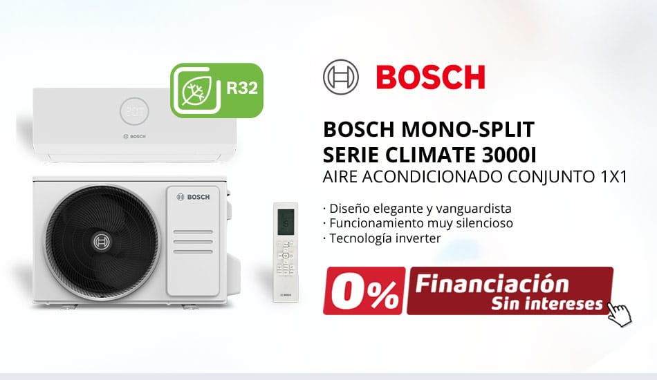 Aire Acondicionado Bosch Mono-Split Serie Climate 3000i