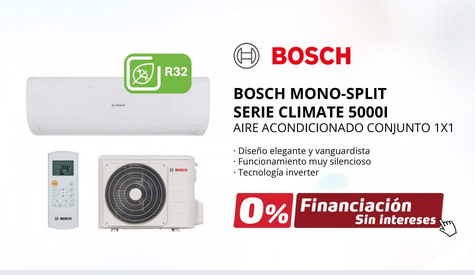 Aire Acondicionado Bosch Mono-Split Serie Climate 5000i