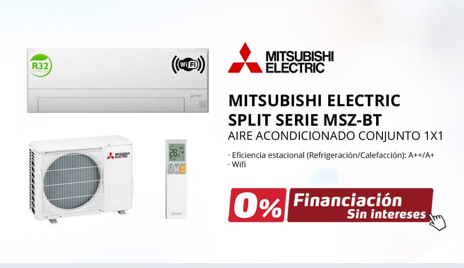 Aire Acondicionado Mitsubishi Electric Split Serie MSZ-BT