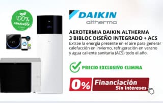Daikin Altherma 3 Bibloc Diseño Integrado + Acs