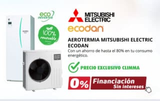 Aerotermia Mitsubishi Electric Ecodan